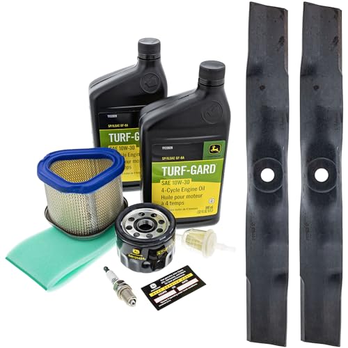 John Deere Original Equipment Model LX266 Maintenance Kit + Standard Blades, 42C" Mower Deck