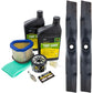 John Deere Original Equipment Model LX266 Maintenance Kit + Standard Blades, 42C" Mower Deck