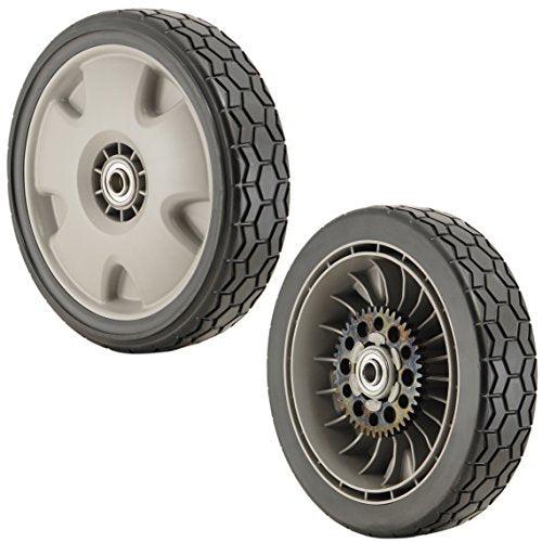 Honda (2 PACK) Gray 9" Lawn Mower Rear Wheel *NH164* - 42710-VH7-010ZA,2