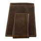 John Deere Mens Distressed Leather Money Clip Wallet - LP74727