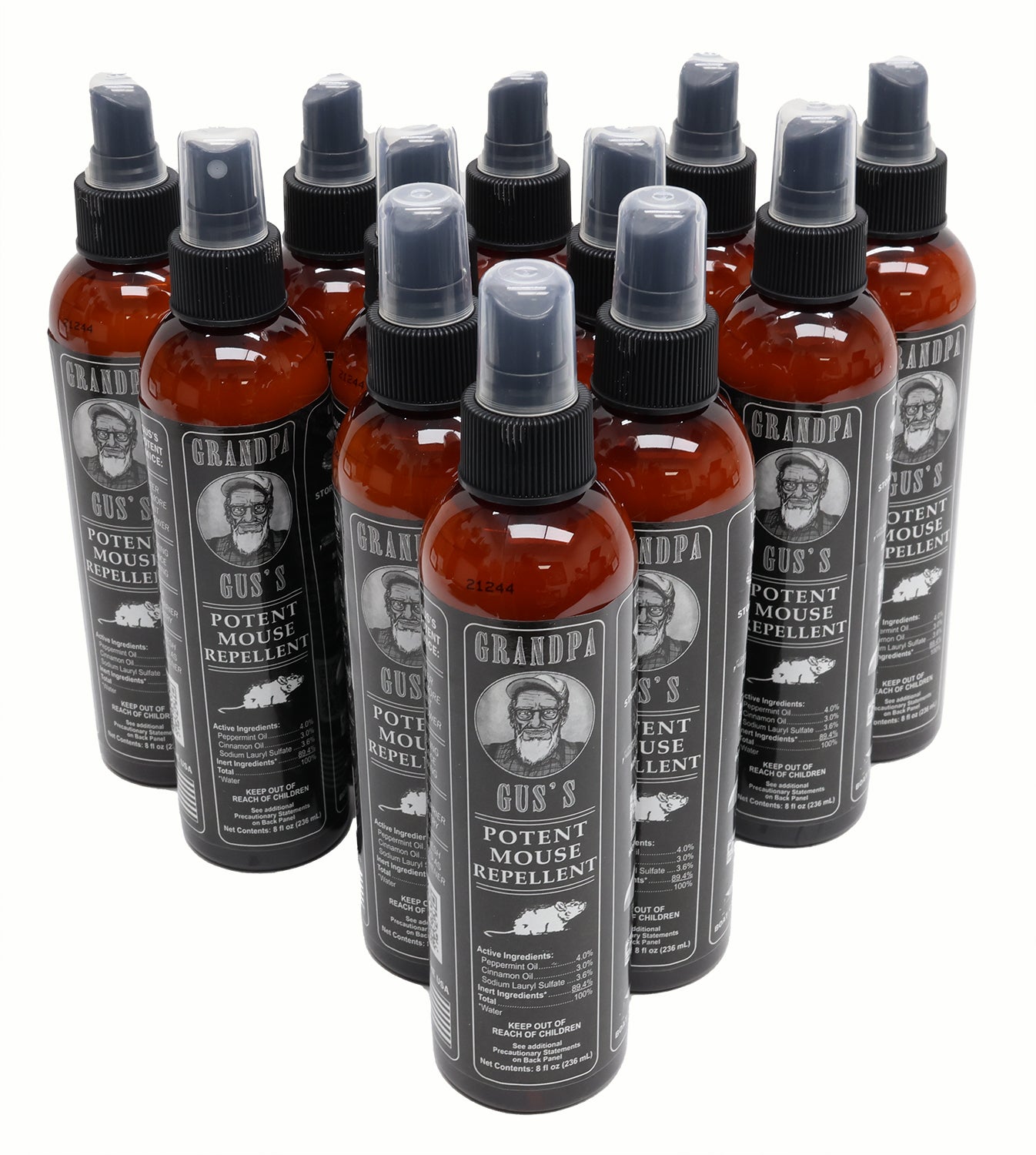 Grandpa Gus's (12 PACK) Rodent 8 oz Bottle Spray  - A-B1GSB8A15,12