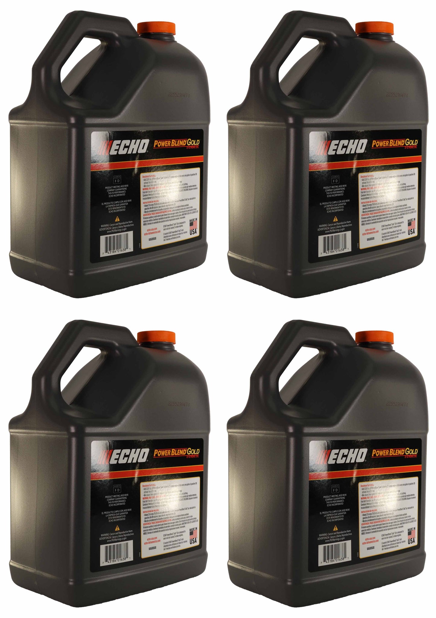 Echo Original Equipment 4-PACK Power Blend Gold Oil Mix 50:1 (1 Gallon Bottle) - 6450050