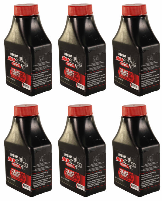 Echo Original Equipment 6-PACK Red Armor 2-Cycle Engine Oil (2.6 fl oz Bottle) - 6550001