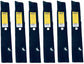 A&I XHT 15", 5/8" Mower Blade (Set of 6) - B1FE1044,6