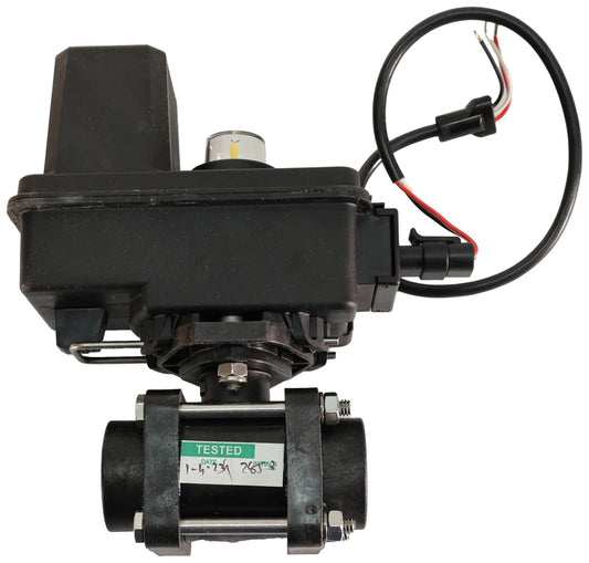 TEEJET 12V BALL VALVE - 2 WAY VALVE WITH 3/4" FEMALE NPT THREAD - HAS SINGLE POLE SWITCH - 878-344BEC23C
