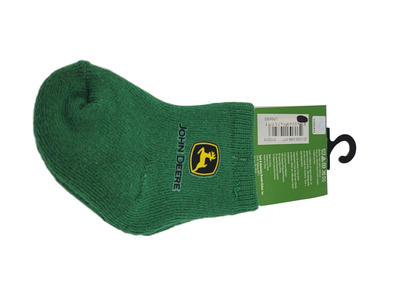 John Deere Logo Infant (12-24M) Crew Sock Green - LP64360