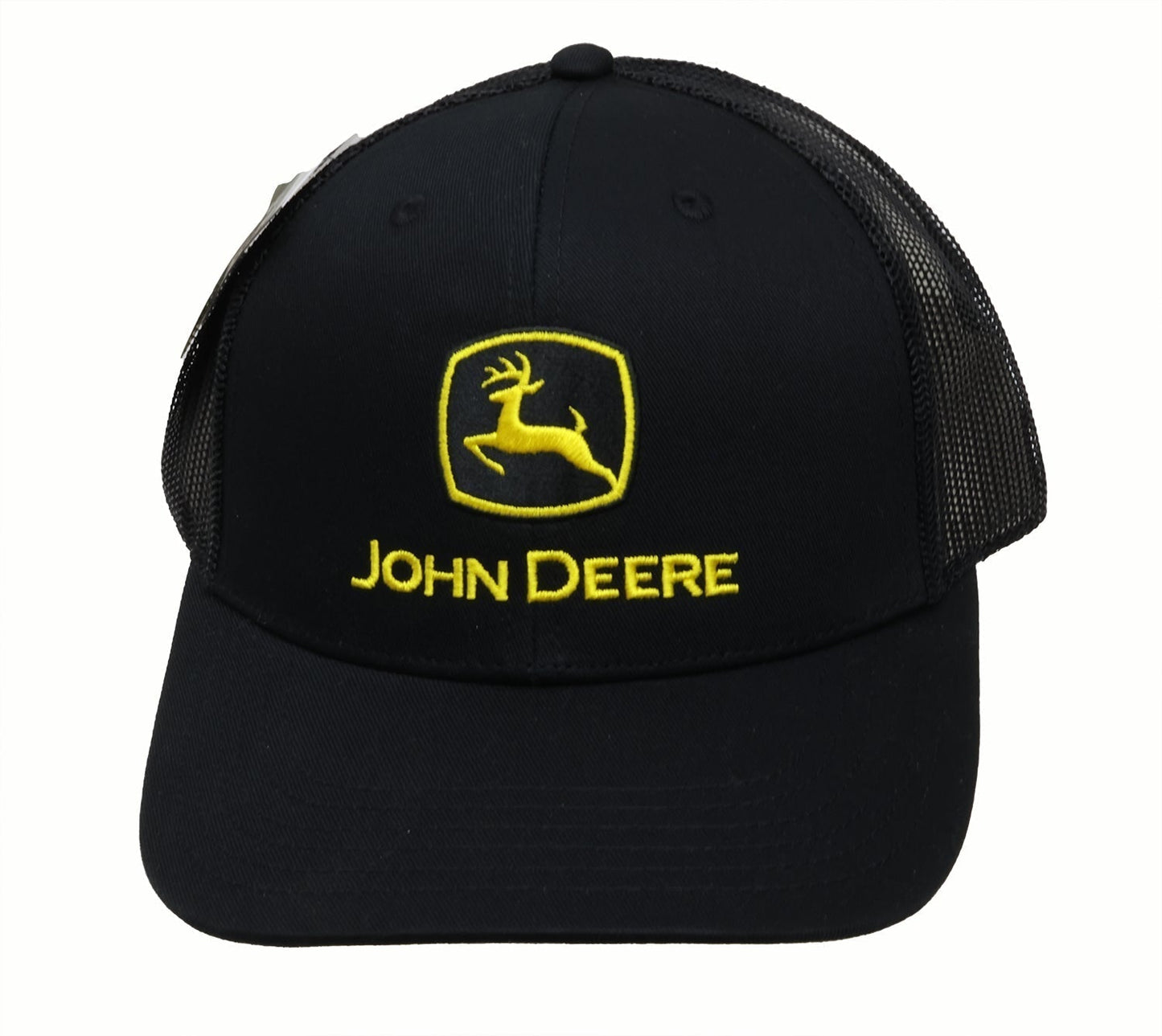John Deere Men's Black with Construction Logo Embro Cap/Hat - LP86108