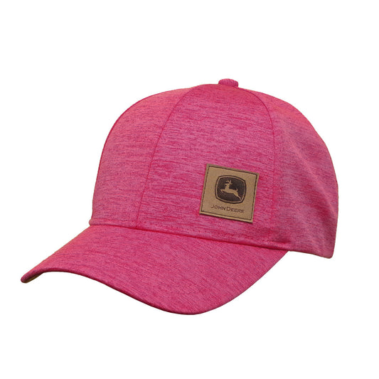 John Deere Ladies Pink Space Dye w/ Suede Patch - LP70326