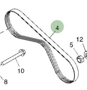 John Deere Original Equipment Belt - TCU16026