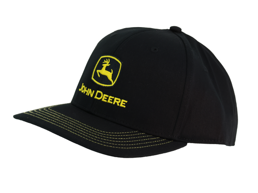 John Deere Moline 112 Black Woven Twill Cap - LP82945