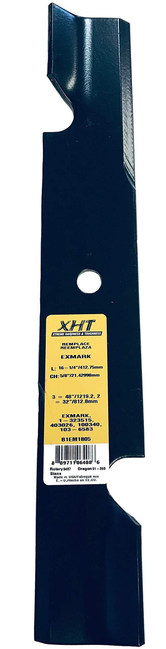 A&I XHT 16-1/4", 5/8" Mower Blade (Single) - B1EM1805,1