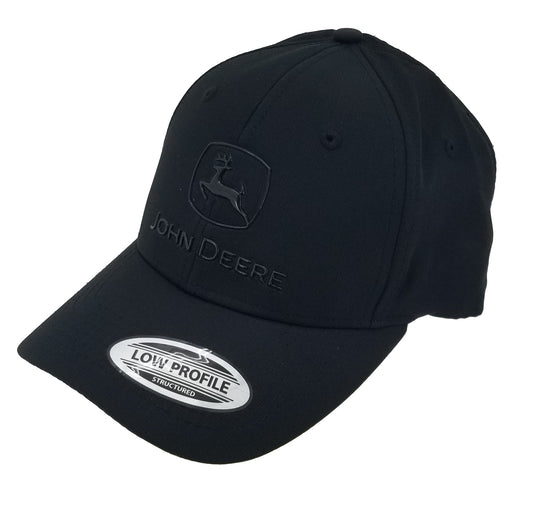 John Deere Mini Ripstop Performance Black Hat/Cap - LP73679