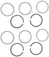John Deere Original Equipment Piston Ring Kit (Pack of 2) - AM128738