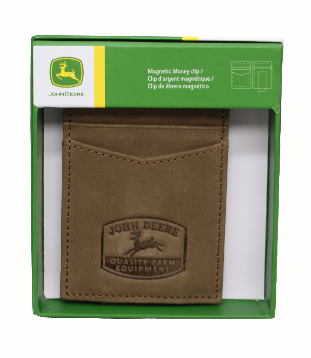 John Deere Men's Historic Logo Brown Money Clip - LP79891