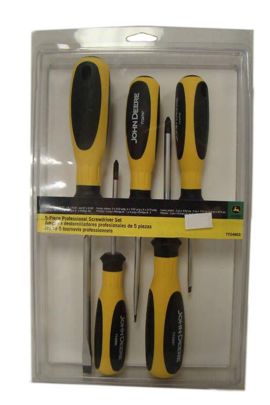 John Deere 5-Piece Professional Screwdriver Set - TY24803