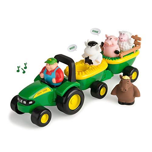 John Deere Animal Sounds Hay Ride Toy by Ertl - TBEK34908
