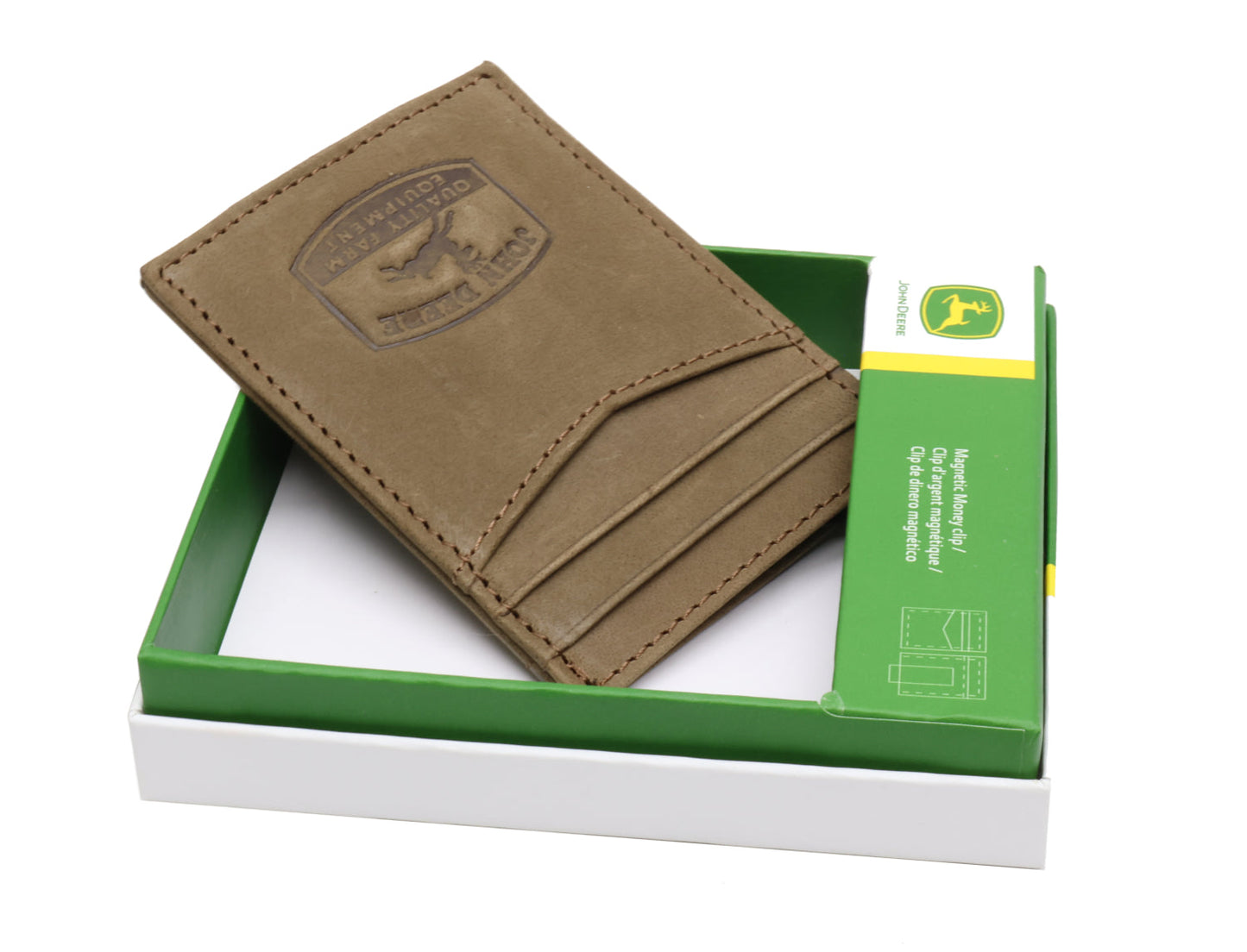 John Deere Men's Historic Logo Brown Money Clip - LP79891