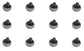 John Deere (12 PACK) Original Equipment Carriage Bolt - 03M7184