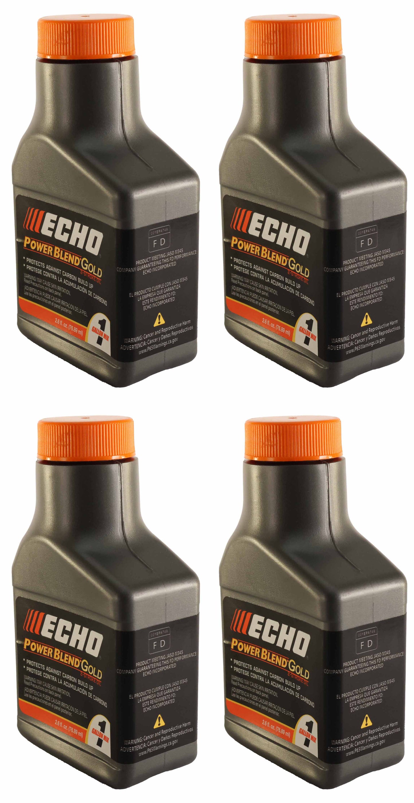 Echo Original Equipment 4-PACK PowerBlend Gold 2.6 Oz. 2-Stroke Engine Oil - 6450000