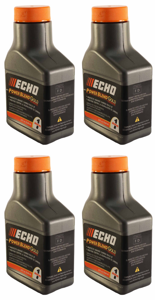 Echo Original Equipment 4-PACK PowerBlend Gold 2.6 Oz. 2-Stroke Engine Oil - 6450000