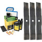 John Deere Original Equipment Model LX288 (S.N. 090,001-) Maintenance Kit + Mulching Blades, 48C" Mower Deck