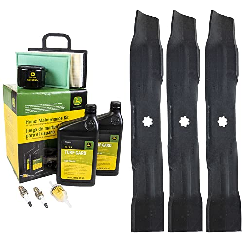 John Deere Original Equipment Model LA140 Maintenance Kit + Mulching Blades