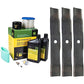 John Deere Original Equipment Model LX266 Maintenance Kit + Mulching Blades, 48C" Mower Deck