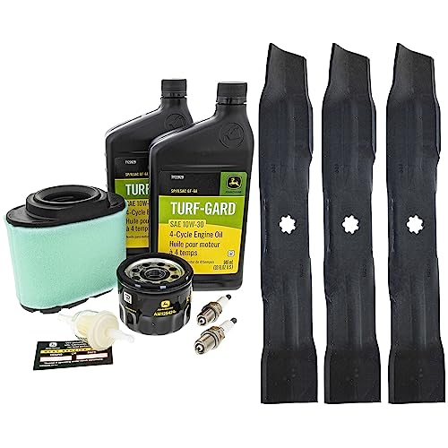 John Deere Original Equipment Model LA155 Maintenance Kit + Mulching Blades