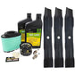 John Deere Original Equipment Model LA155 Maintenance Kit + Mulching Blades