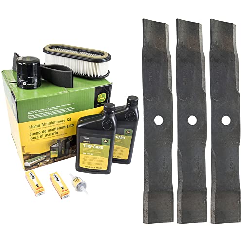 John Deere Original Equipment Model LX279 Maintenance Kit + Mulching Blades, ...