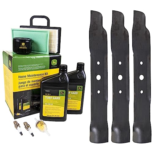 John Deere Original Equipment Model L120 Maintenance Kit + Mulching Blades