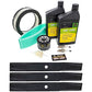 John Deere Original Equipment Model LT166 Maintenance Kit + Standard Blades, 46" Mower Deck