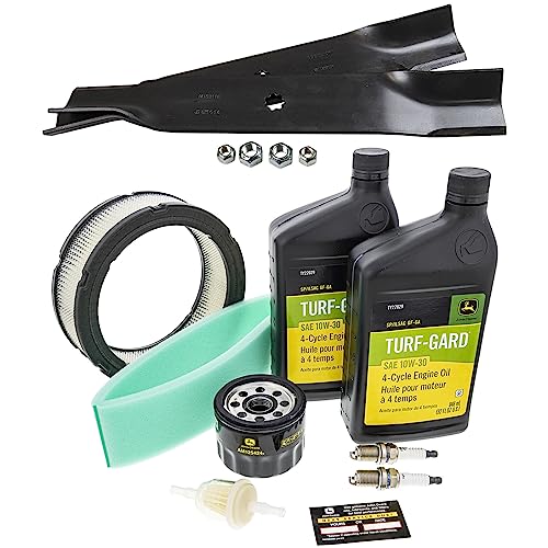 John Deere Original Equipment Model LX288 (S.N. -090,000) Maintenance Kit + Standard Blades, 38" Mower Deck