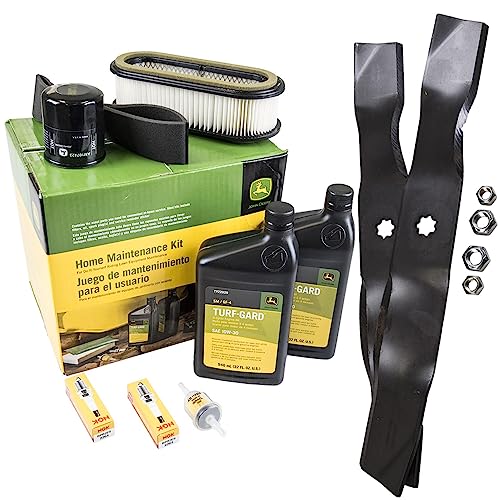 "John Deere Original Equipment Model LX279 Maintenance Kit + Mulching Blades, 38"" Mower Deck"