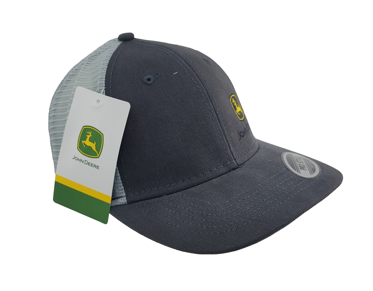 John Deere Charcoal Canvas Mesh Hat/Cap - LP83153