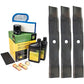 John Deere Original Equipment Model LX277 Maintenance Kit + Mulching Blades, 48C" Mower Deck