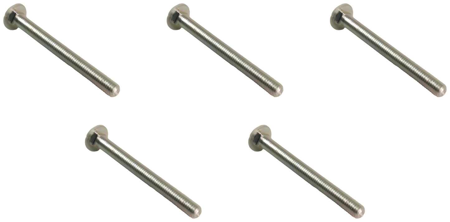 John Deere Original Equipment Round Head Square Neck Bolt, M8 X 80 (5-PACK) - 03M7267