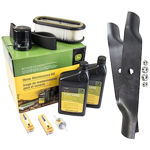 "John Deere Original Equipment Model LX279 Maintenance Kit + Highlift Blades, 38"" Mower Deck"