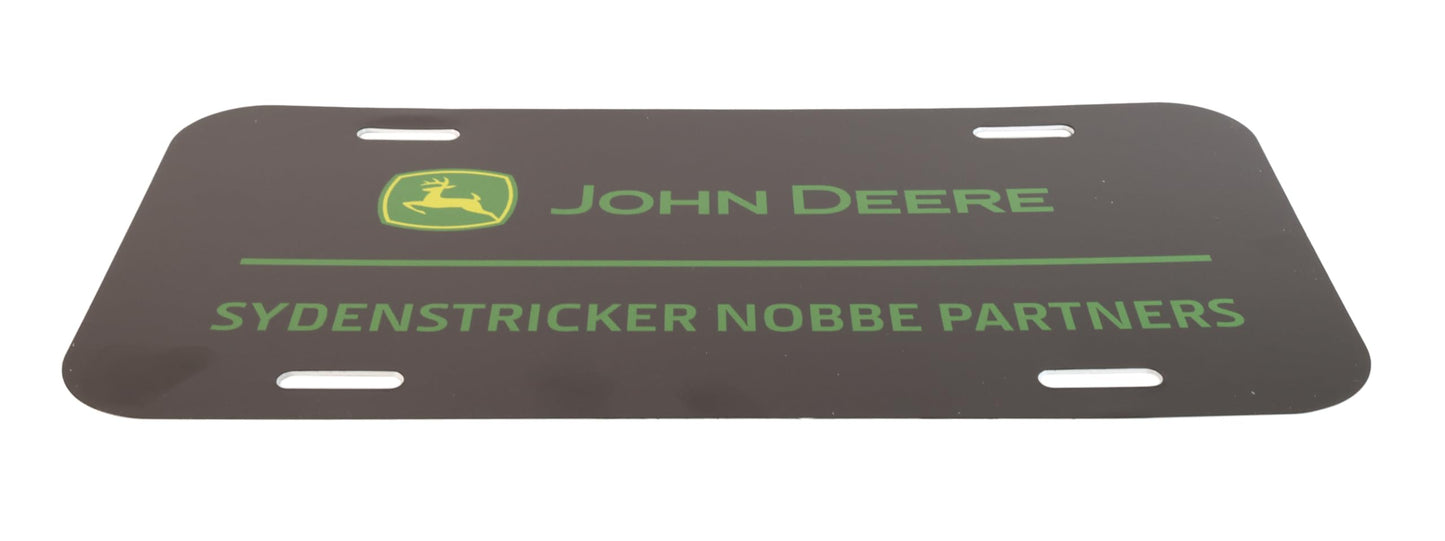 John Deere "Sydenstricker Nobbe Partners" License Plate - LP85908