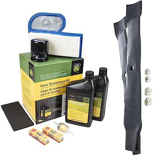 "John Deere Original Equipment Model LT180 Maintenance Kit + Mulching Blades, 42"" Mower Deck"