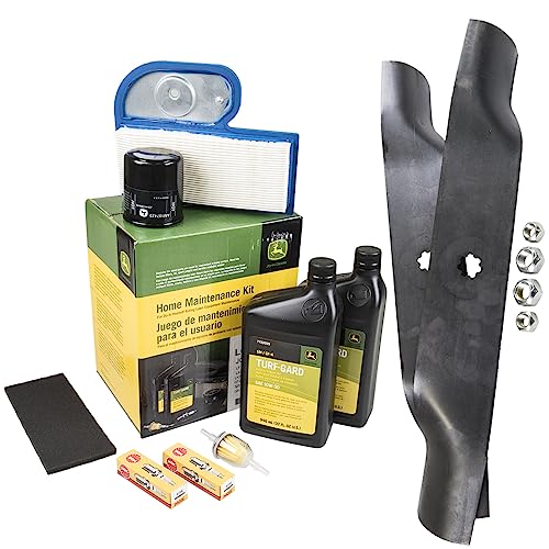 "John Deere Original Equipment Model LT180 Maintenance Kit + Highlift Blades, 38"" Mower Deck"