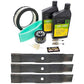 John Deere Original Equipment Model LX288 (S.N. -090,000) Maintenance Kit + Mulching Blades, 48C" Mower Deck