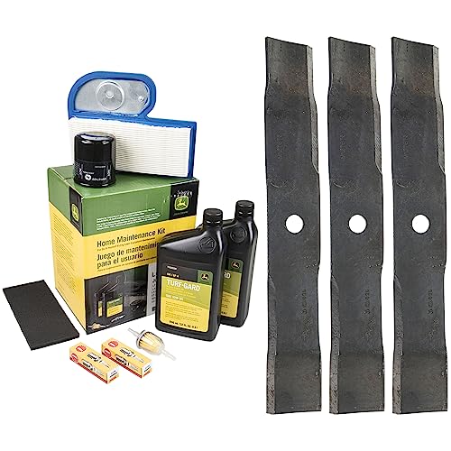 John Deere Original Equipment Model LT180 Maintenance Kit + Mulching Blades, ...