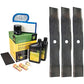 John Deere Original Equipment Model LT180 Maintenance Kit + Mulching Blades, ...