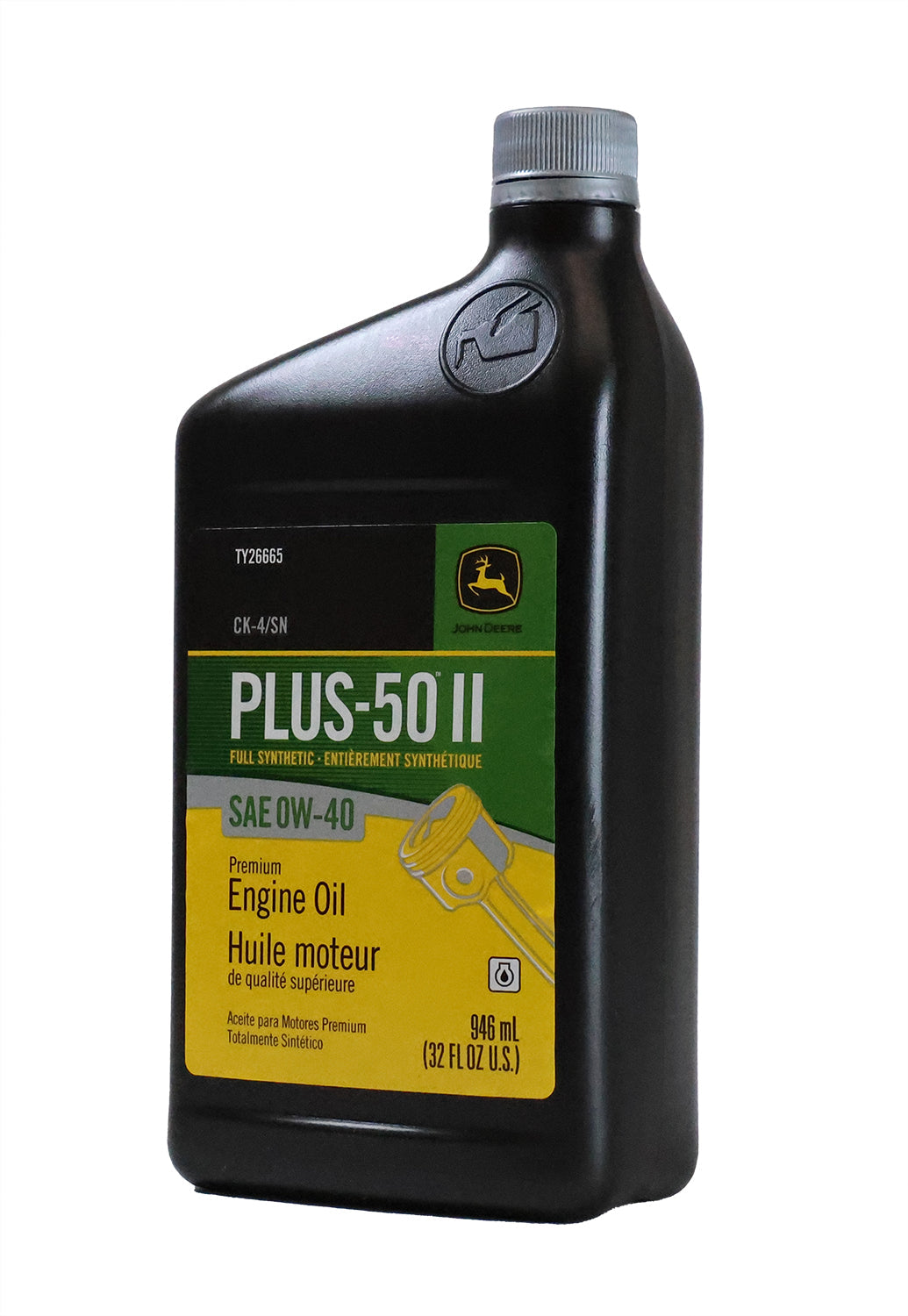 John Deere Plus-50 II Full Synthetic SAE 0W-40 Engine Oil - TY26665