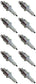 Honda Original Equipment Spark Plug (Pack of 10) - 98076-56717
