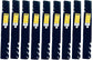 XHT Predator 18" 5/8" Mulch Blade (Set of 9) - B1PD5008,9