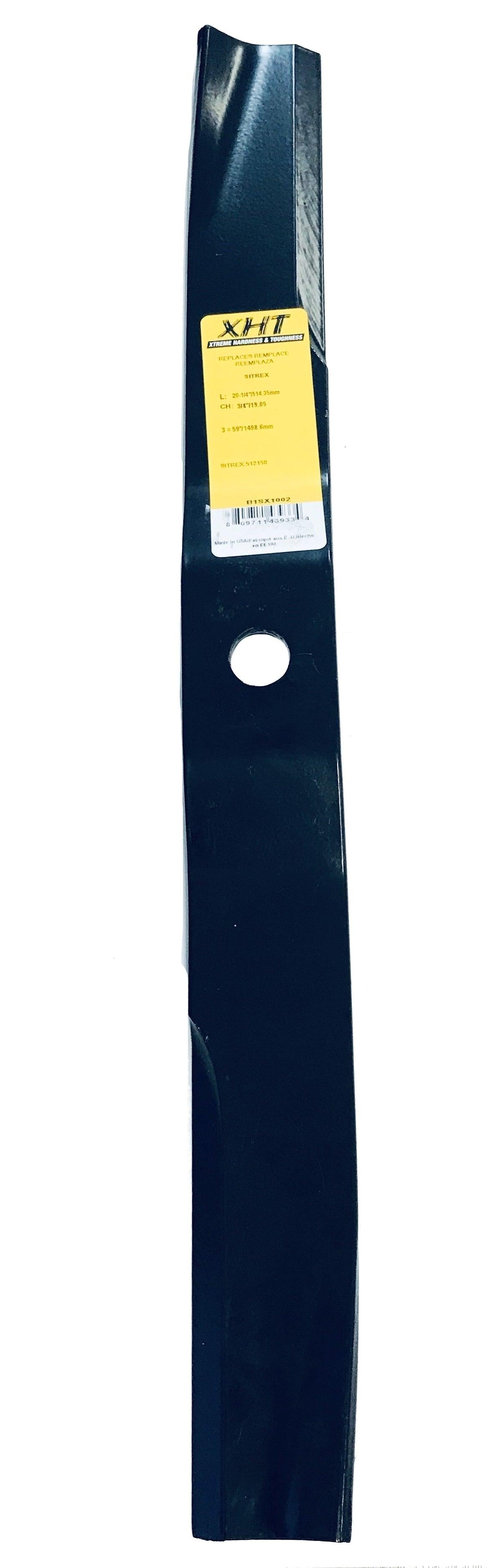 XHT 20-1/4", 3/4" Mower Blade (Single) - B1SX1002,1
