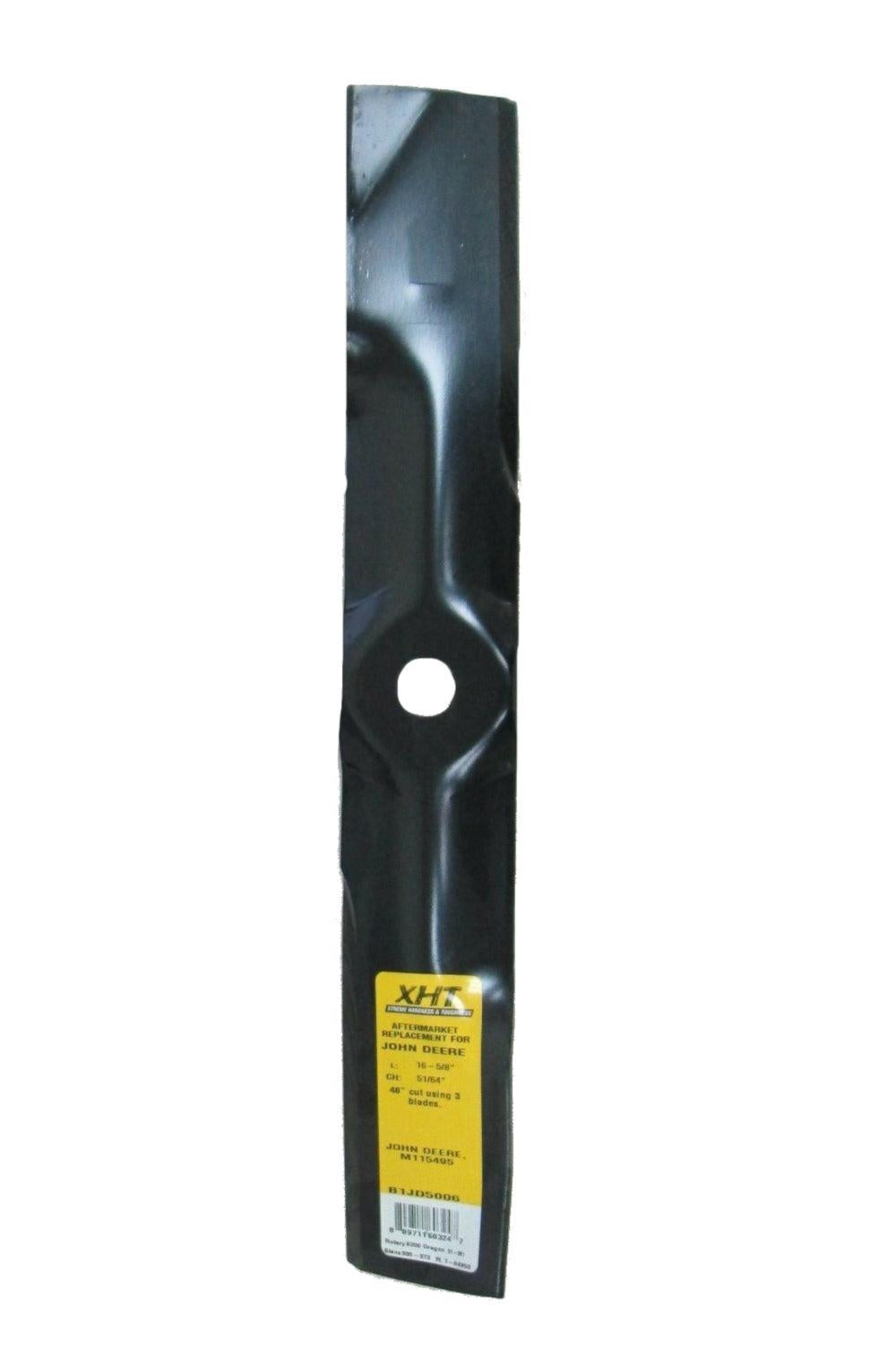 XHT 16-5/8", 51/64" Mower Blade (Single) - B1JD5006,1