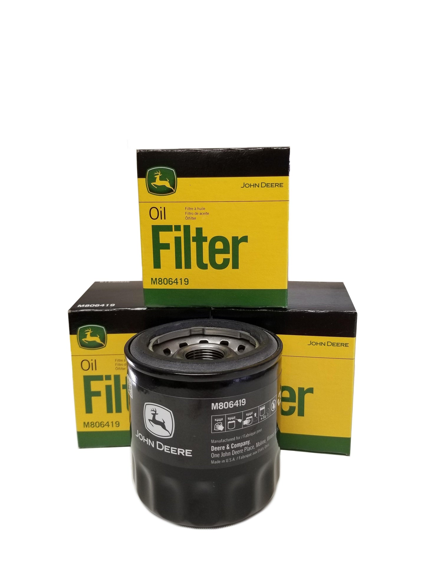 John Deere Original Equipment Oil Filter #M806419 (4-Pack)